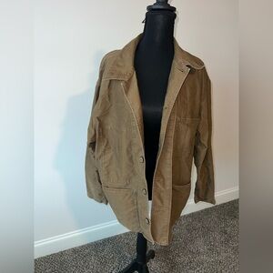 Uniqlo Utility Barn Jacket w/4 Pockets (Three Outer, One Inner) Brown L
